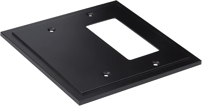 Modern Edge Decorative Wall Plate Switch Plate Outlet Cover, Durable Solid Zinc - Image 2