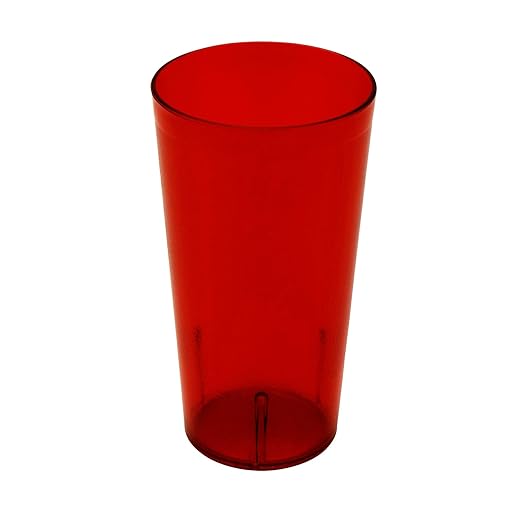 G.E.T. 6632-1-R Heavy-Duty Plastic Restaurant Tumblers, 32 Ounce, Shatterproof by GET