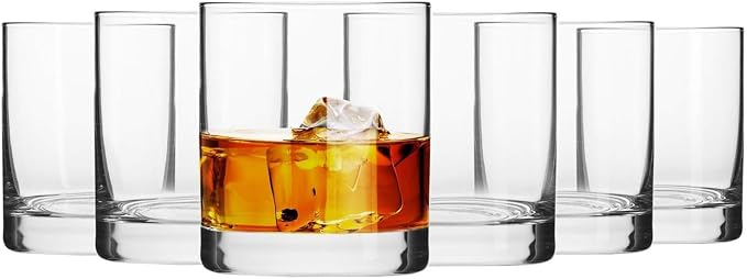 Krosno Whisky Sour Tumbler Glasses Old Fashioned Bourbon Cognac Brandy | Set of by Krosno