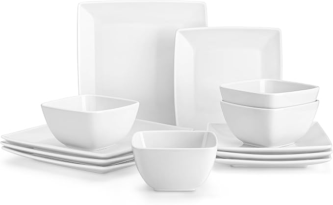 vancasso Soho Dinnerware Sets 12 Pieces, Dinner Plate, Dessert Plate, Bowls by vancasso