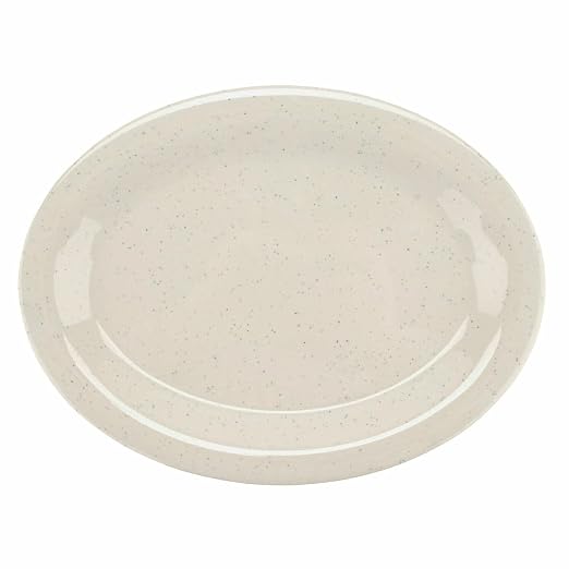 GET 12" x 9" Oval Melamine Dinner Plate | Dishwasher safe, Shatterproof - Image 2