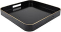 Black Square Decorative Tray by Omuriko