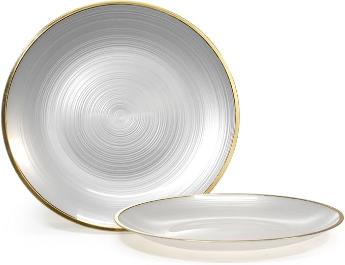 " OCCASIONS " 320pcs set-Wedding Party Disposable Plastic Plate Set -40 x 10'' - Image 3