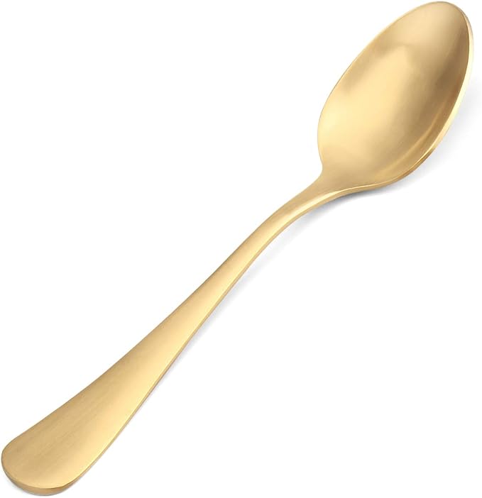 Matte Gold Silverware Set, Satin Finish 20-Piece Stainless Steel Flatware Set - Image 4