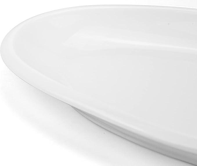 Yesland 2 Pack 16" Porcelain Large Oval Serving Plates, Appetizers - Image 5