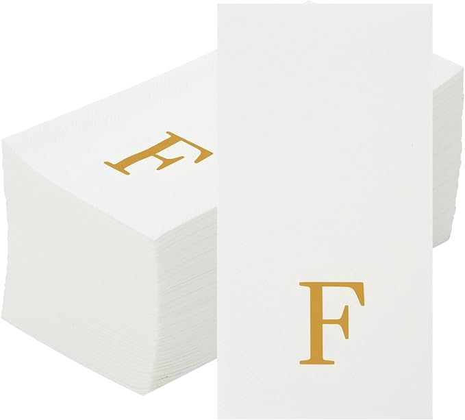 Luxenap 15.8 X 7.9 Inch Linen-Feel Guest Towels, 2000 Lettered Hand Towels - Image 2