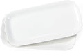 Rectangle White Serving Tray, Elegant Ceramic Tray by fMSDD