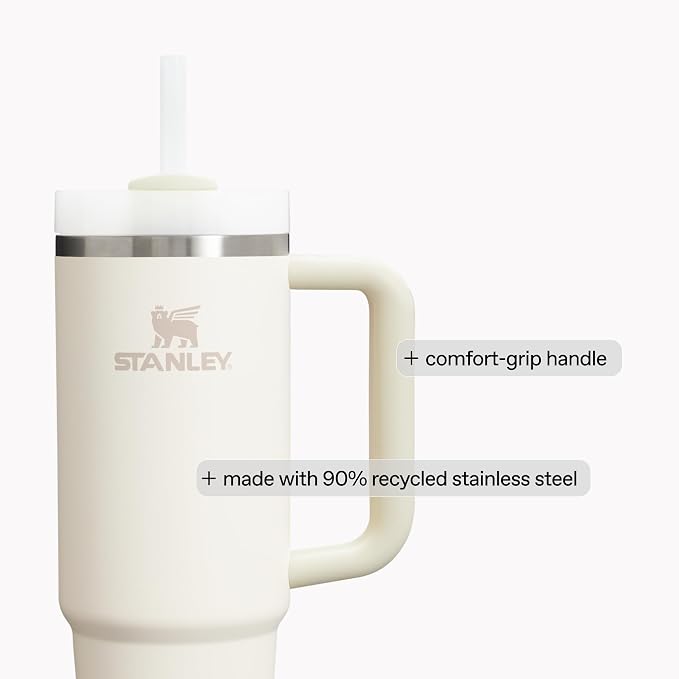 STANLEY Quencher H2.0 Flow State Tumbler, 30 oz, Peony | Handle and Straw | - Image 5