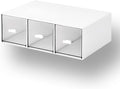 Desk Organizer 3 Drawers, Stackable Makeup Organizer, Small Toolbox | 1 Teir by OSteedWares