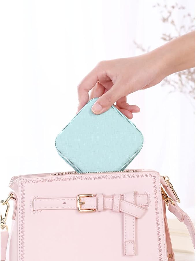 ZPROW Travel Jewelry Case, Mini Portable Jewelry Travel Boxes, Small Jewelry - Image 5