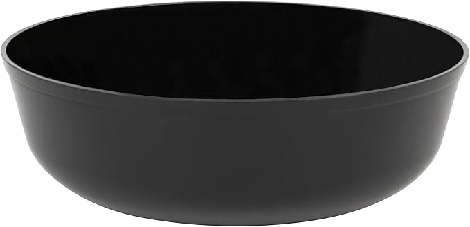 Edge Collection Black Plastic Party Bowls Premium heavyweight Elegant - Image 3