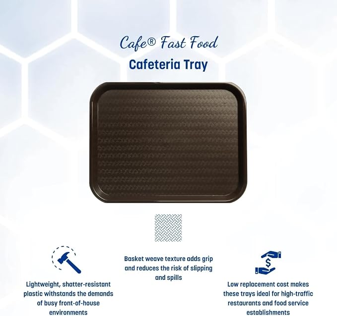 Carlisle FoodService Products Cafe Plastic Fast Food Tray - Image 2