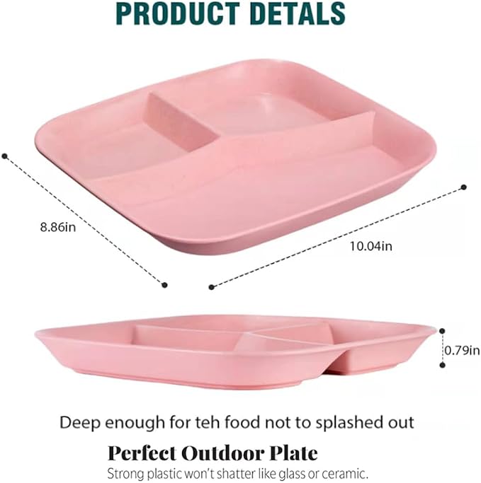 Unbreakable Wheat Straw Dinner Plates - Image 5