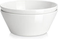 MALACASA 105 OZ Large Serving Bowls Ceramic Salad Soup Bowls Set of 2 | Deep by MALACASA