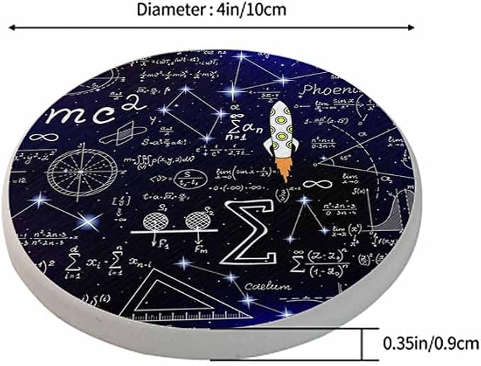 oFloral Physics Formula Coasters - Image 2