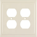 Modern Edge Decorative Wall Plate Switch Plate Outlet Cover, Durable Solid Zinc by HenneBery