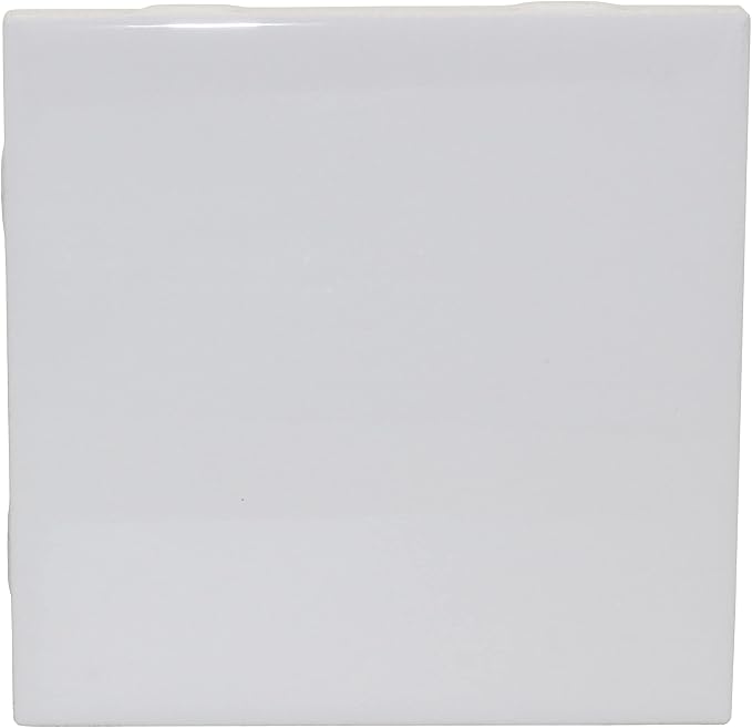 Creative Hobbies 12 Pack of Glossy White Glazed Ceramic Tiles - Image 7