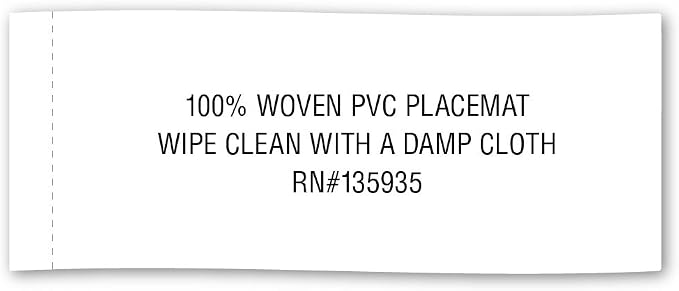 DII PVC Tabletop Collection Woven Indoor/Outdoor, Placemat Set, 6 Piece - Image 8