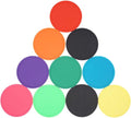 MIZORLIE 4" Non Slip Coasters, Mixed Color, Colorful Unique Slice Design by MIZORLIE