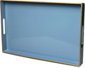 Spsyrine Blue Decorative Serving Tray by Spsyrine