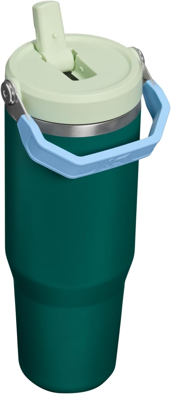 STANLEY IceFlow 2.0 Flip Straw Tumbler, 30 oz, Honeydew Garden | Easy Carry - Image 3