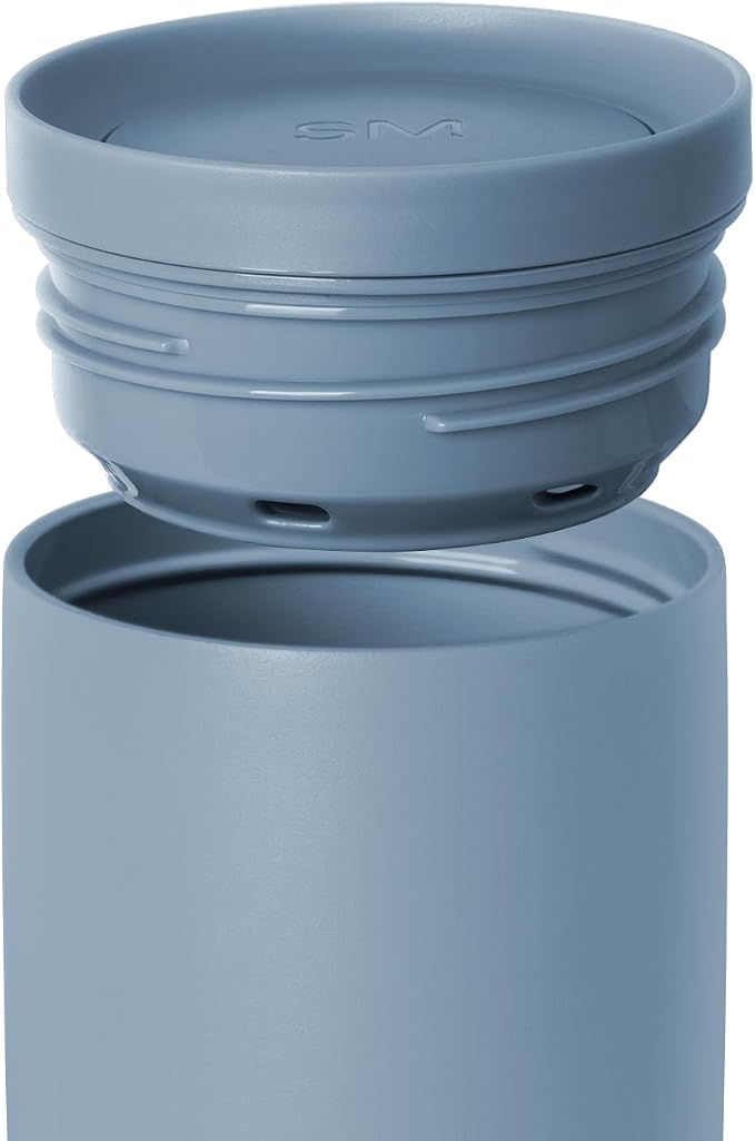 Simple Modern Insulated Travel Coffee Mug 360° Lid | 16oz | Blue | Voyager - Image 3