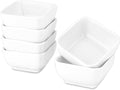 DELLING 6 Oz Porcelain Ramekins Set of 6, Square Souffle Dishes Oven Safe by Delling-HappyFoodieCreator