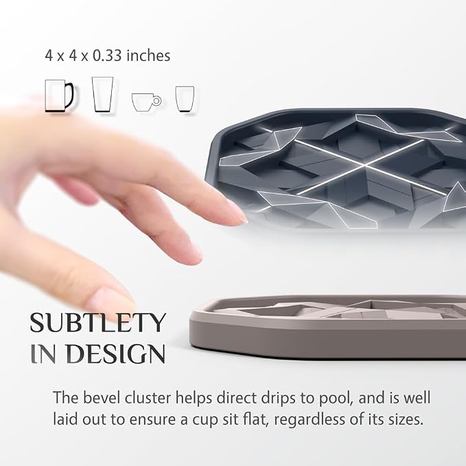 UMIRRO Silicone Drink Cup Coasters Set of 6 - Image 3