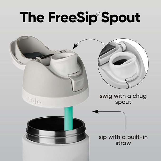 Owala FreeSip Stainless Steel Water Bottle 40 oz Sugar High - Image 4
