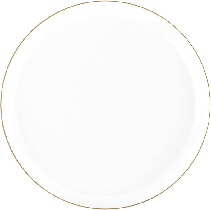 White Plastic Party Plates - Image 2