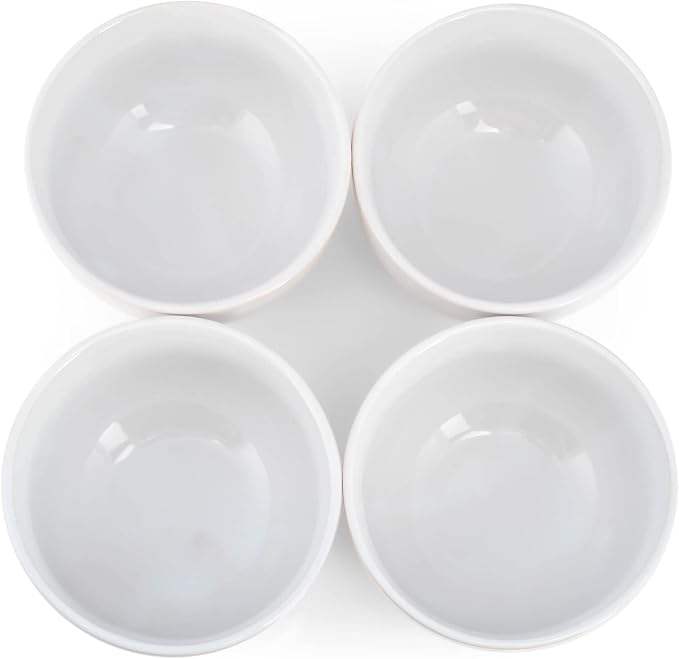 Elanze Designs Bistro Glossy Ceramic 4 inch Cute and Small Dessert Bowls Set of - Image 4