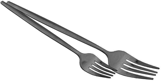 Shiny Black Silverware Set, JASHII 20-Piece Stainless Steel Satin Finish - Image 3