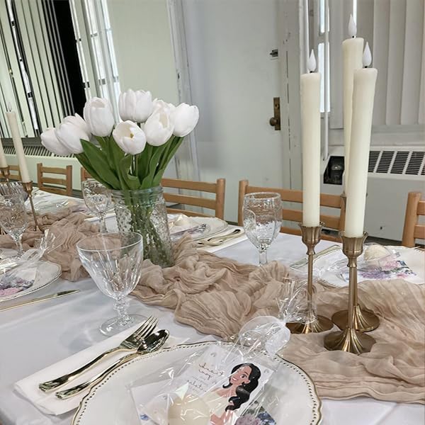 Nude Cheesecloth Table Runner 10ft Gauze Runner Boho Rustic Light Brown Cheese - Image 8