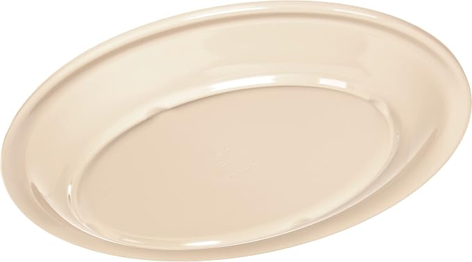 Carlisle FoodService Products Kingline Oval Platter, Heavy Duty Melamine Dish - Image 3