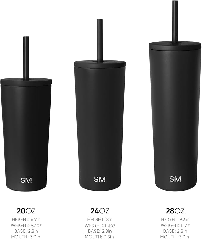 Simple Modern Iced Coffee Tumbler, Insulated | 24oz | Lavender | Reusable - Image 3