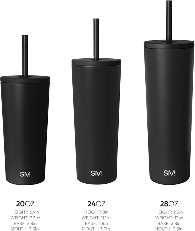 Simple Modern Iced Coffee Tumbler, Insulated | 24oz | Tie Dye | Reusable - Image 3