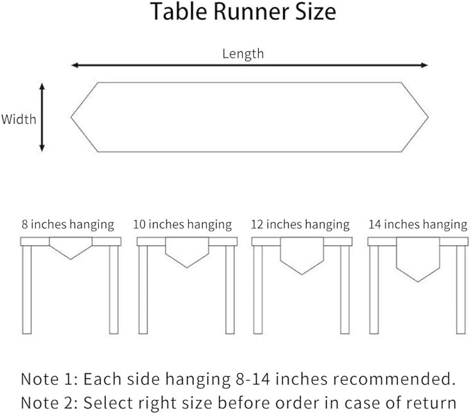 ARTABLE Burgundy Rectangle Fabric Table Runner Finished Edge 16 x 70 Inch | - Image 7
