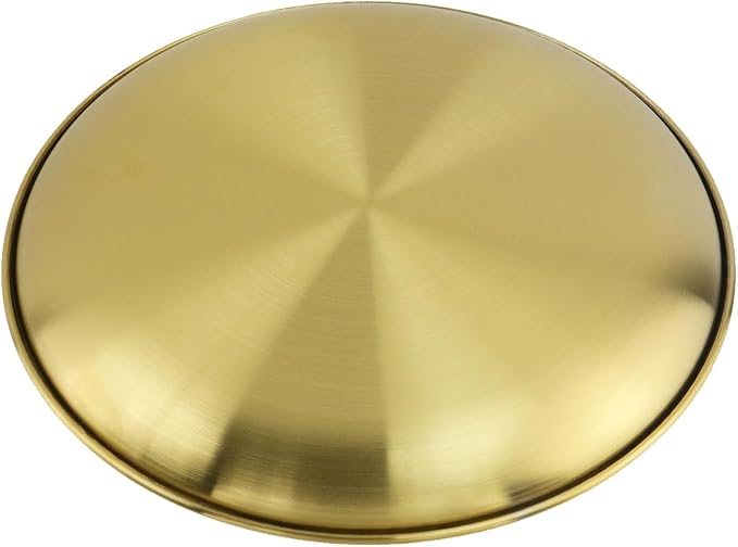 Antrader Metal Serving Tray, Stainless Steel Round Tray Circular Metal Platter - Image 3