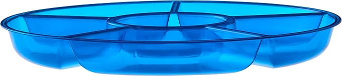 Plasticpro 6 Sectional Round Plastic Serving Tray/Platter - Image 7
