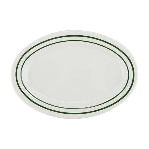 G.E.T. OP-120-EM Melamine Oval Serving Platter / Dinner Plate, Emerald | by Unknown