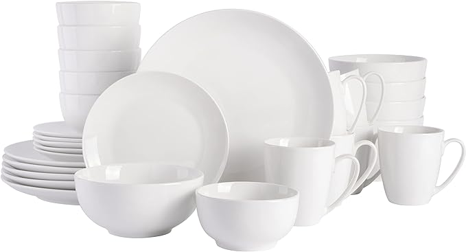 Gibson Home Ogalla 30-Piece Dinnerware Set – Porcelain, Chip & Scratch Resistant by GibsonHomewares