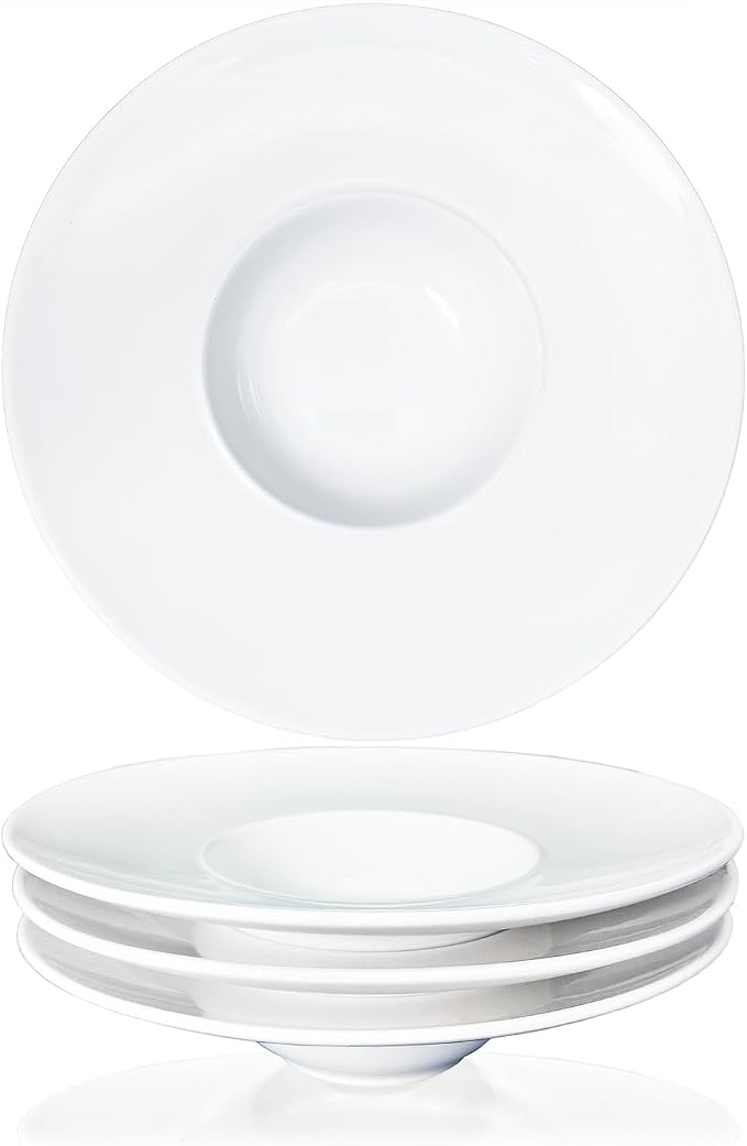 Ceramics Rimmed Soup Bowls 5.1 oz, Pasta plates by Jinsongdafa