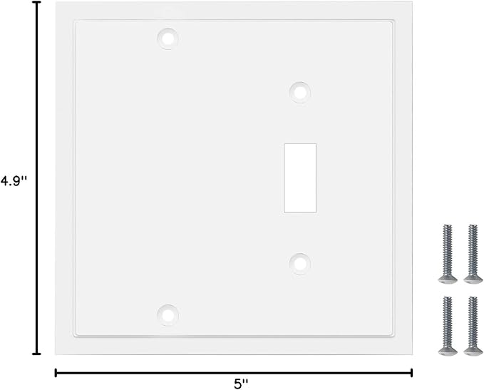 Modern Edge Decorative Wall Plate Switch Plate Outlet Cover, Durable Solid Zinc - Image 7