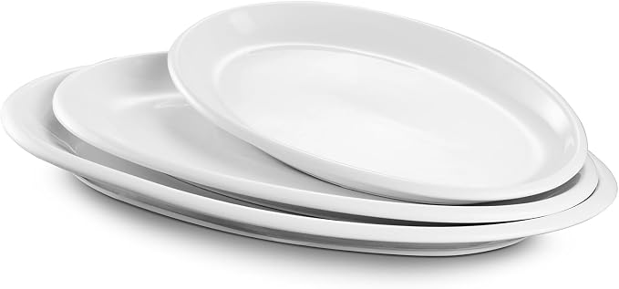 DOWAN Large Serving Platter, Ceramic Serving Dish by DOWAN