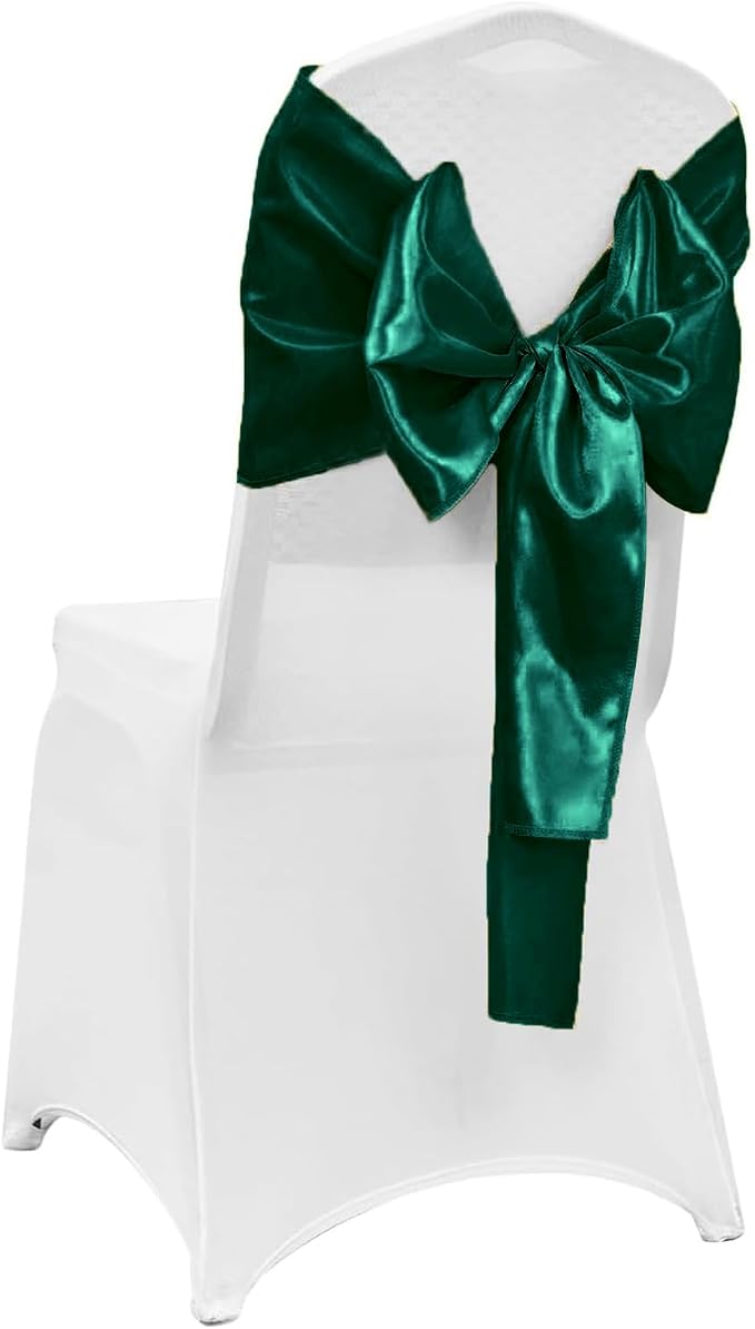 4-Pack Dark Green Satin Table Runner 12 x 108 Inch Long Fuchsia Bright and - Image 6