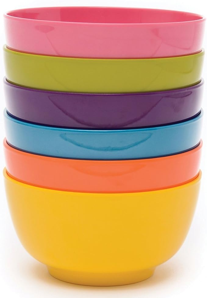French Bull Melamine Cereal Bowls, Small Serving Bowl -Snack, Kids- Shatter by FrenchBull