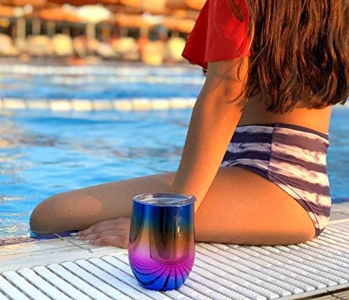 CHILLOUT LIFE 12 oz Stainless Steel Wine Tumbler - Image 5