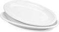 Yesland 2 Pack 16" Porcelain Large Oval Serving Plates, Appetizers by Yesland
