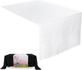 1 Pcs White Sublimation Table Runners Blanks 36 x 72 Inch Polyester White Table by Breling