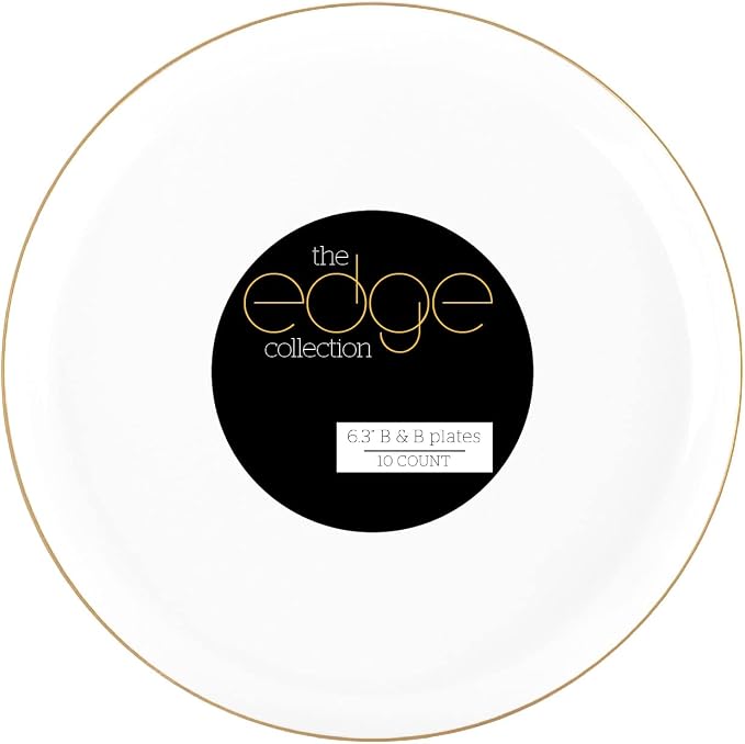 White Plastic Party Plates by PLASTICPRO